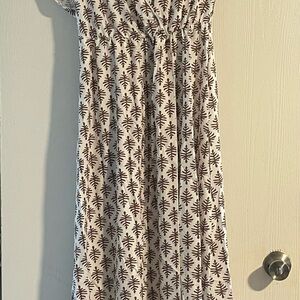 SHEIN Monochrome Patterned Maxi Dress
